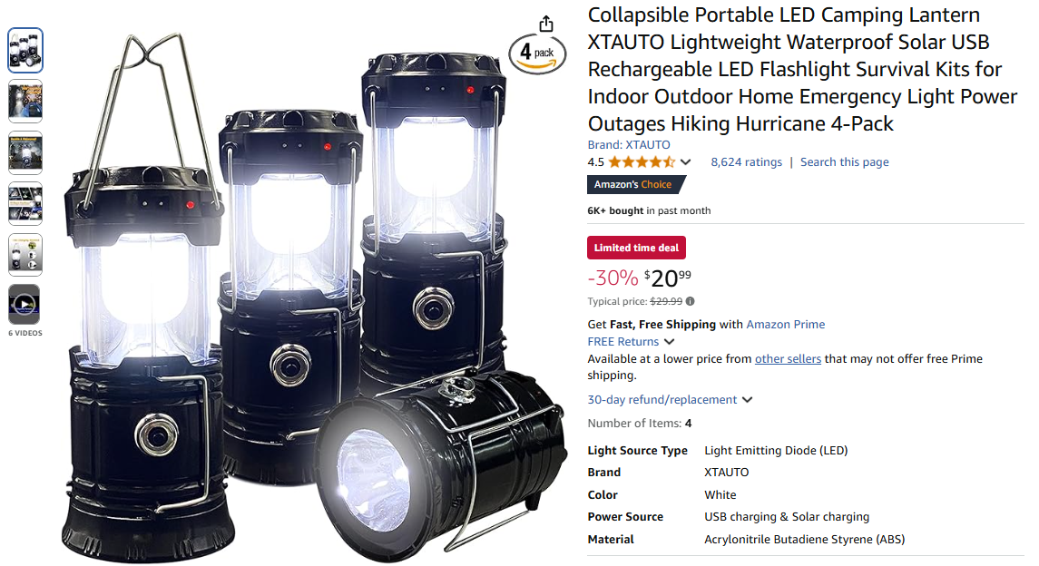 The wild sales of 6000 + single, niche solar camping lights into the hearts of foreigners love!